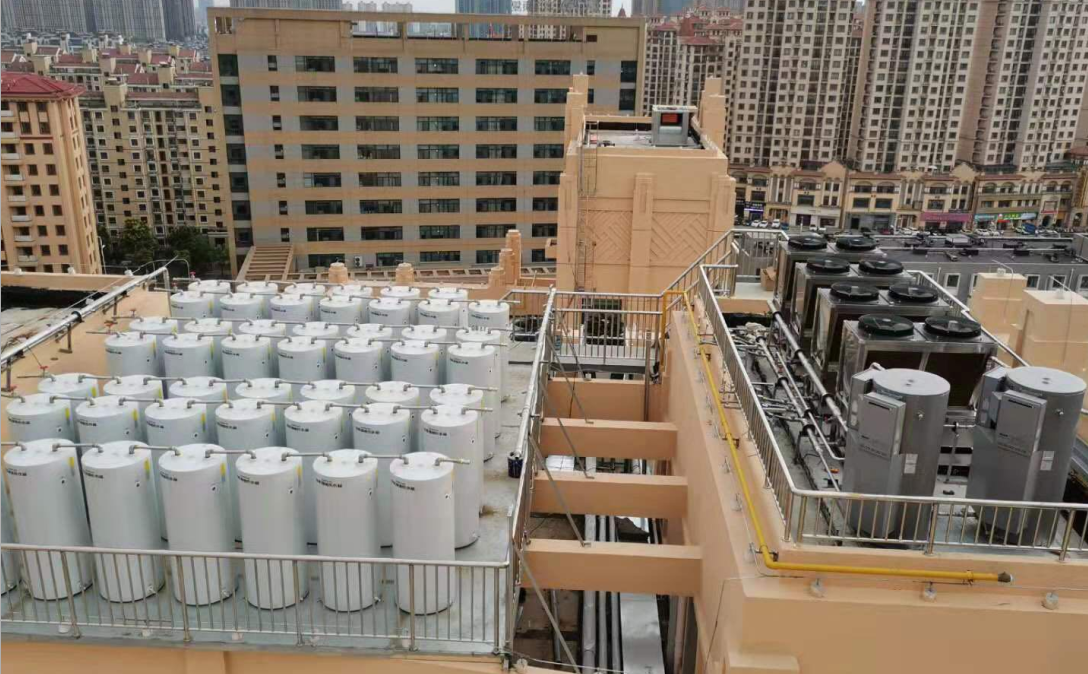 青岛地区酒店热水工程空气源热泵热水工程