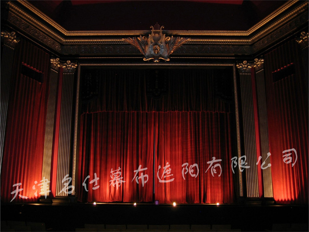 北京舞台幕布 背景幕布 剧院幕布 B1级阻燃幕布 升降喷绘幕布图片