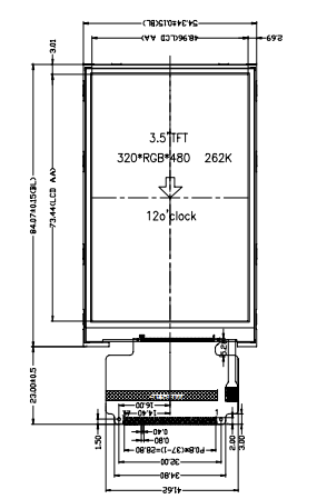 罗姆3.5寸工业液晶屏-WYM35IL559-37A