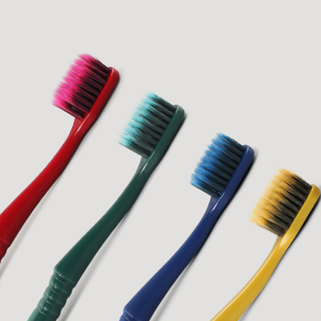 软毛大宽头牙刷 情侣牙刷 家庭组合牙刷  彩色磨尖毛牙刷 家用两支装牙刷