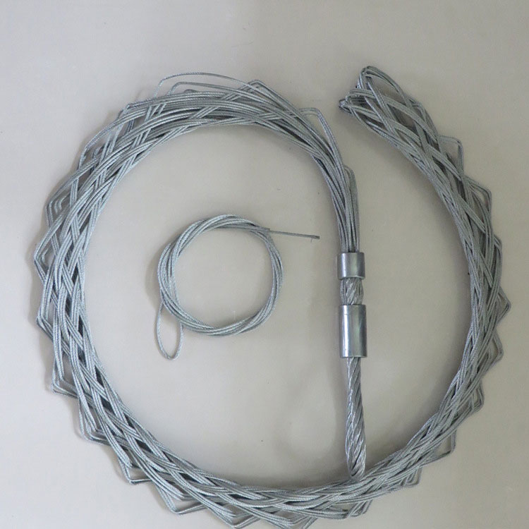 不锈钢电缆挂网,钢丝绳拉线网套,线缆牵引蛇皮套,电缆吊网江苏电缆挂网图片