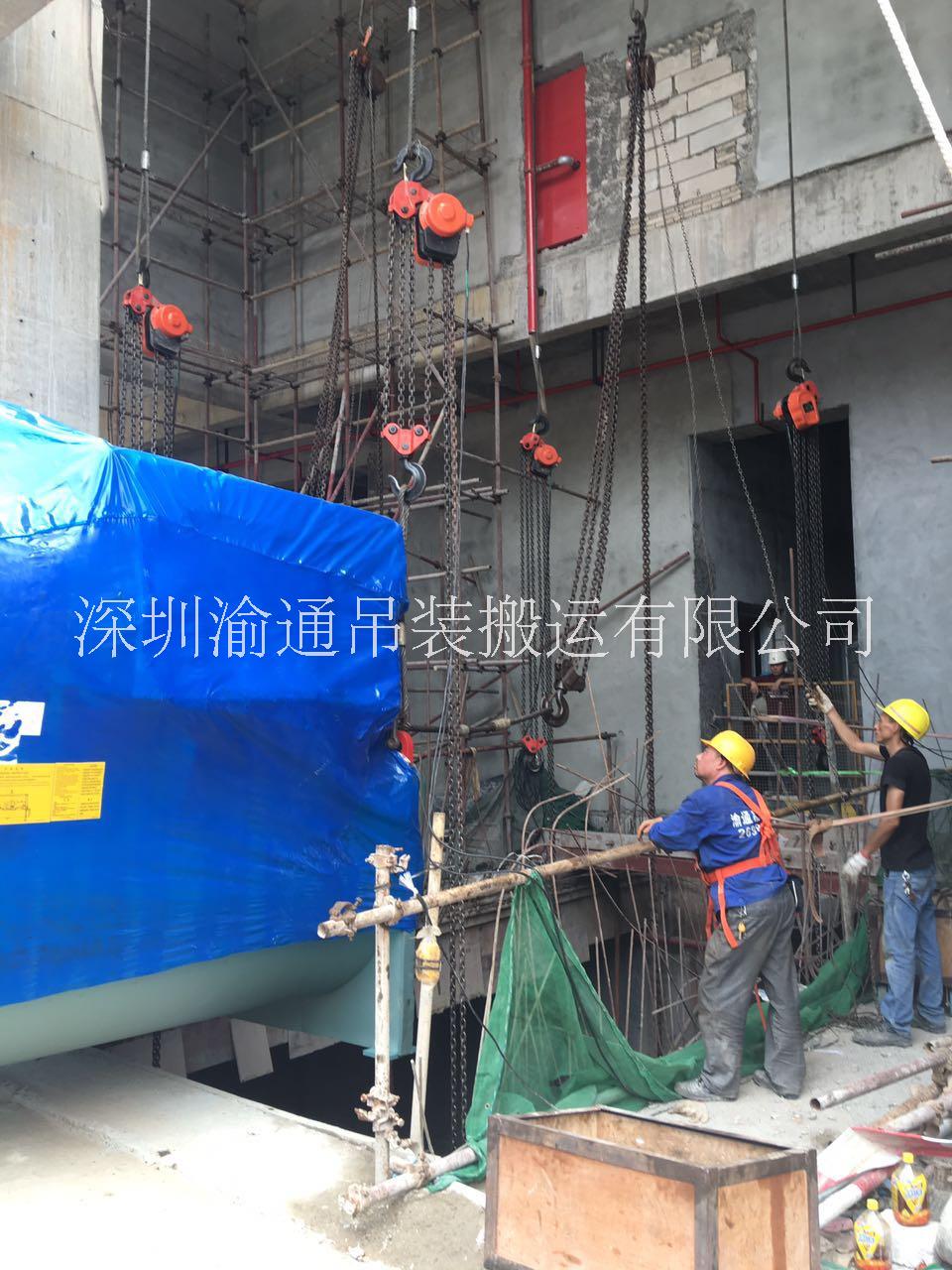 深圳设备吊装-深圳高空吊装公司-深圳大型设备搬迁图片