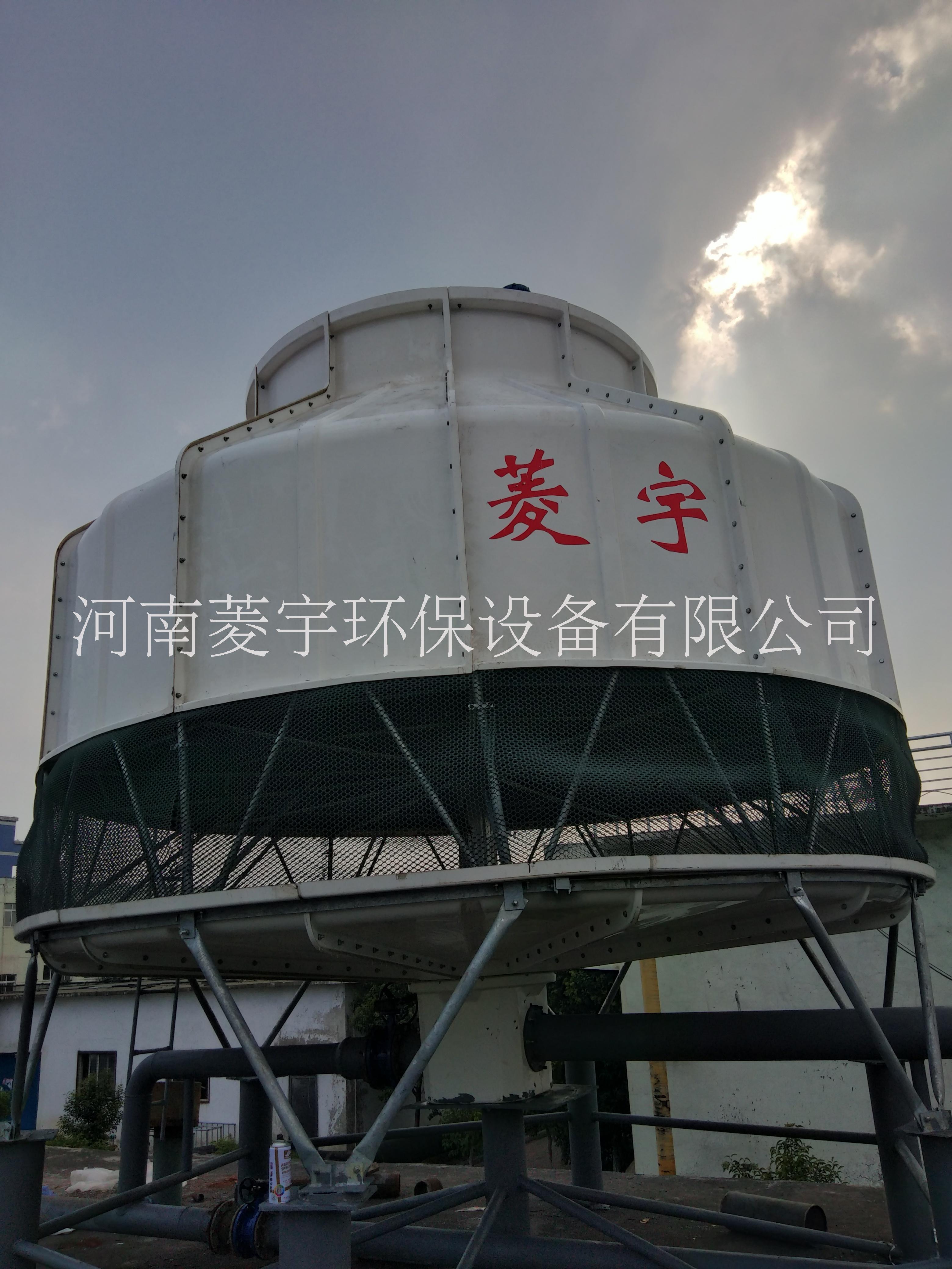 郑州玻璃钢100吨圆形逆流冷却塔销售生产厂家图片