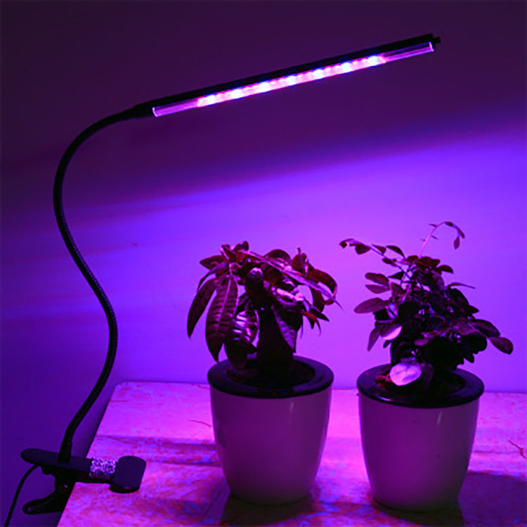 全光谱植物补光灯深圳龙岗厂家批发 可定时可切换灯光可调节亮度可扭动灯管图片