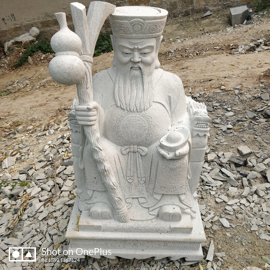 土地公石雕人物供奉雕塑土地婆摆件厂家规格任意定做加工