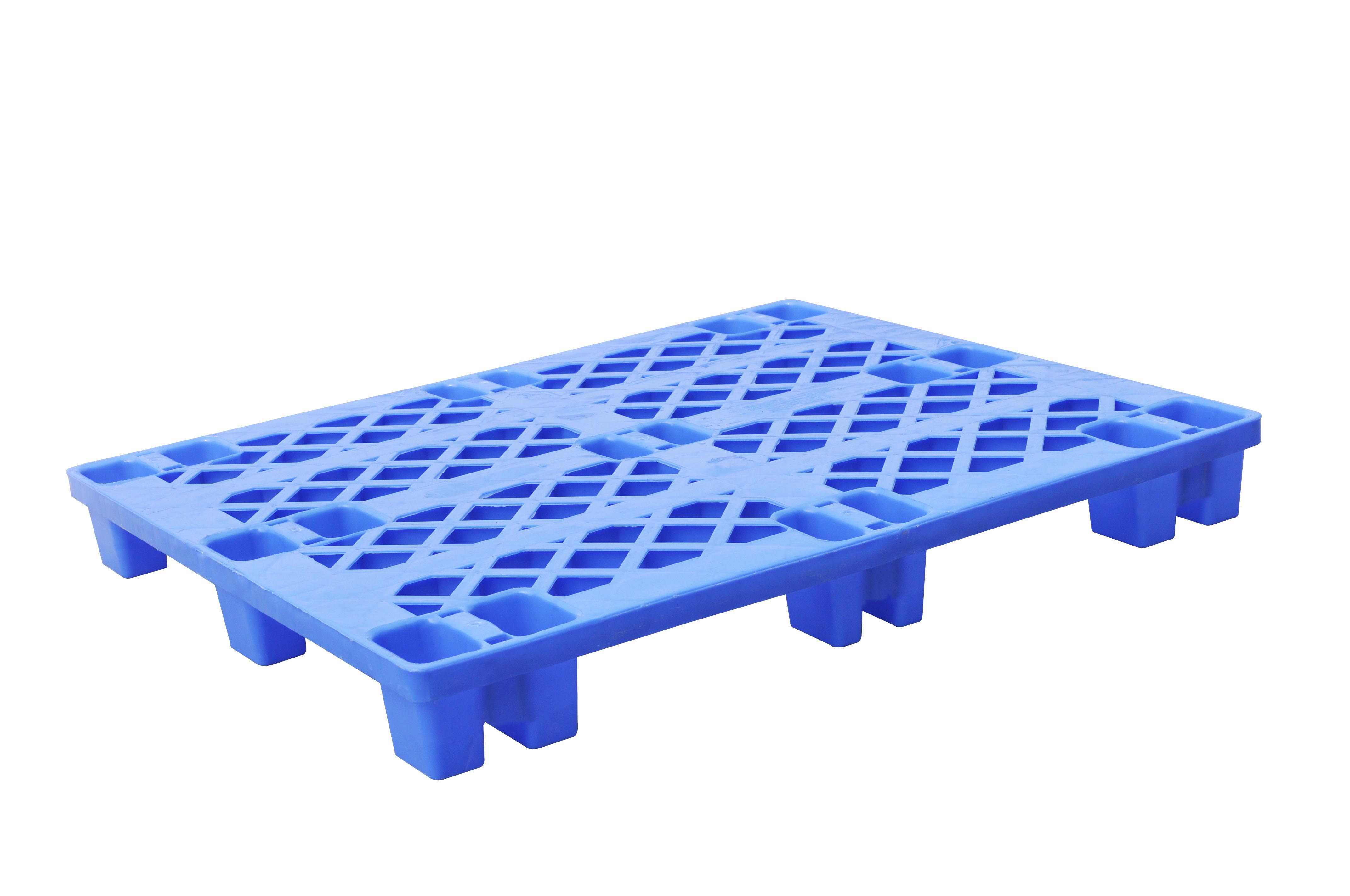 塑料托盘出口环保 塑胶托盘 一次性装柜用塑料栈板蓝色1200*1100