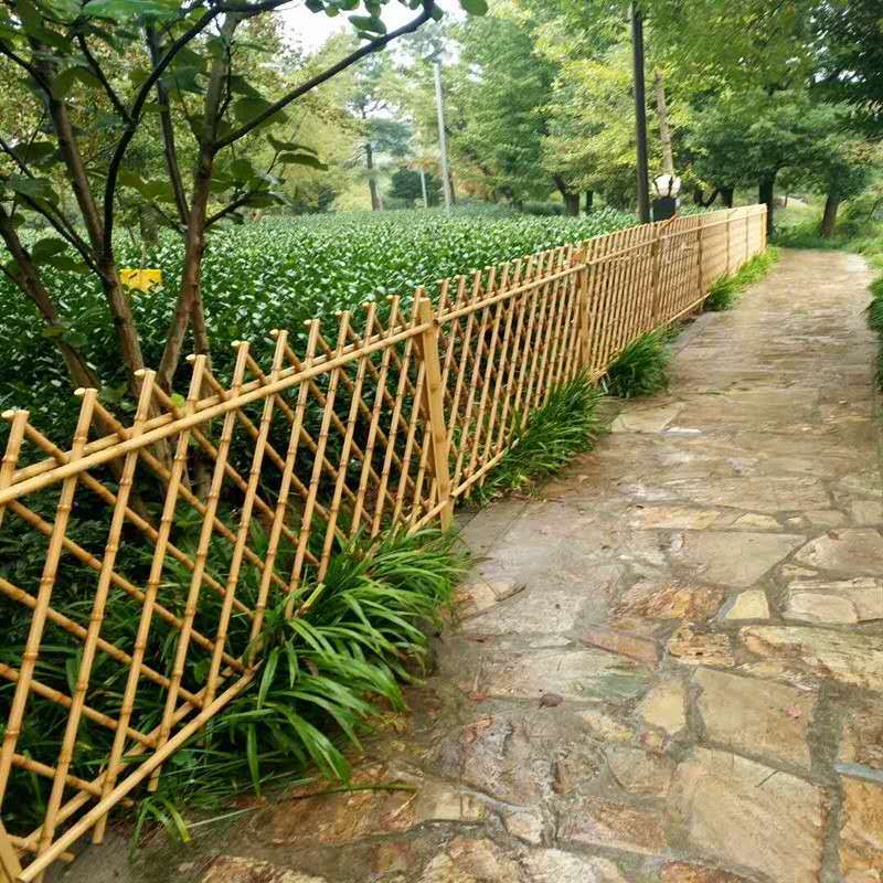 南京市园艺景观不锈钢仿竹护栏景区仿真竹厂家