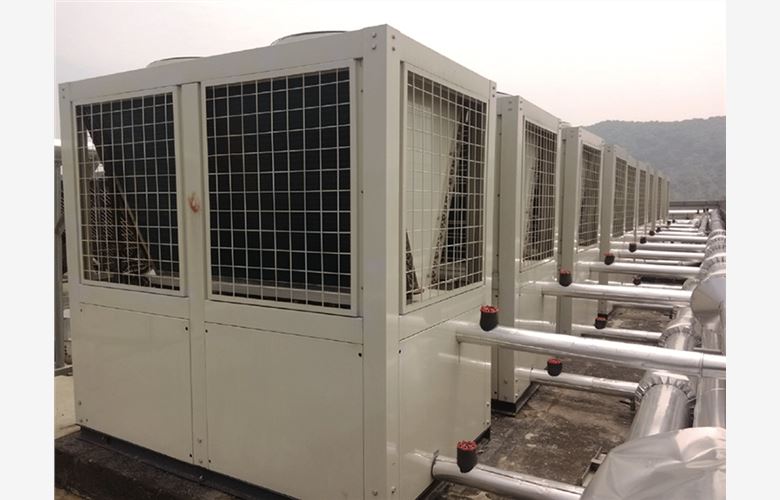 湖南新建住宅空气能热水器工程图片