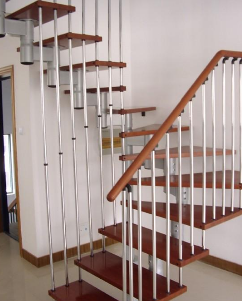 钢木楼梯联系方式 钢木楼梯价格图片