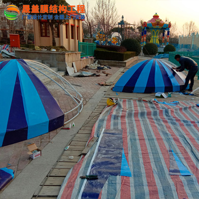上海雨棚厂家定制弧形广告遮阳篷 餐厅酒店固定装饰西瓜蓬 法式篷