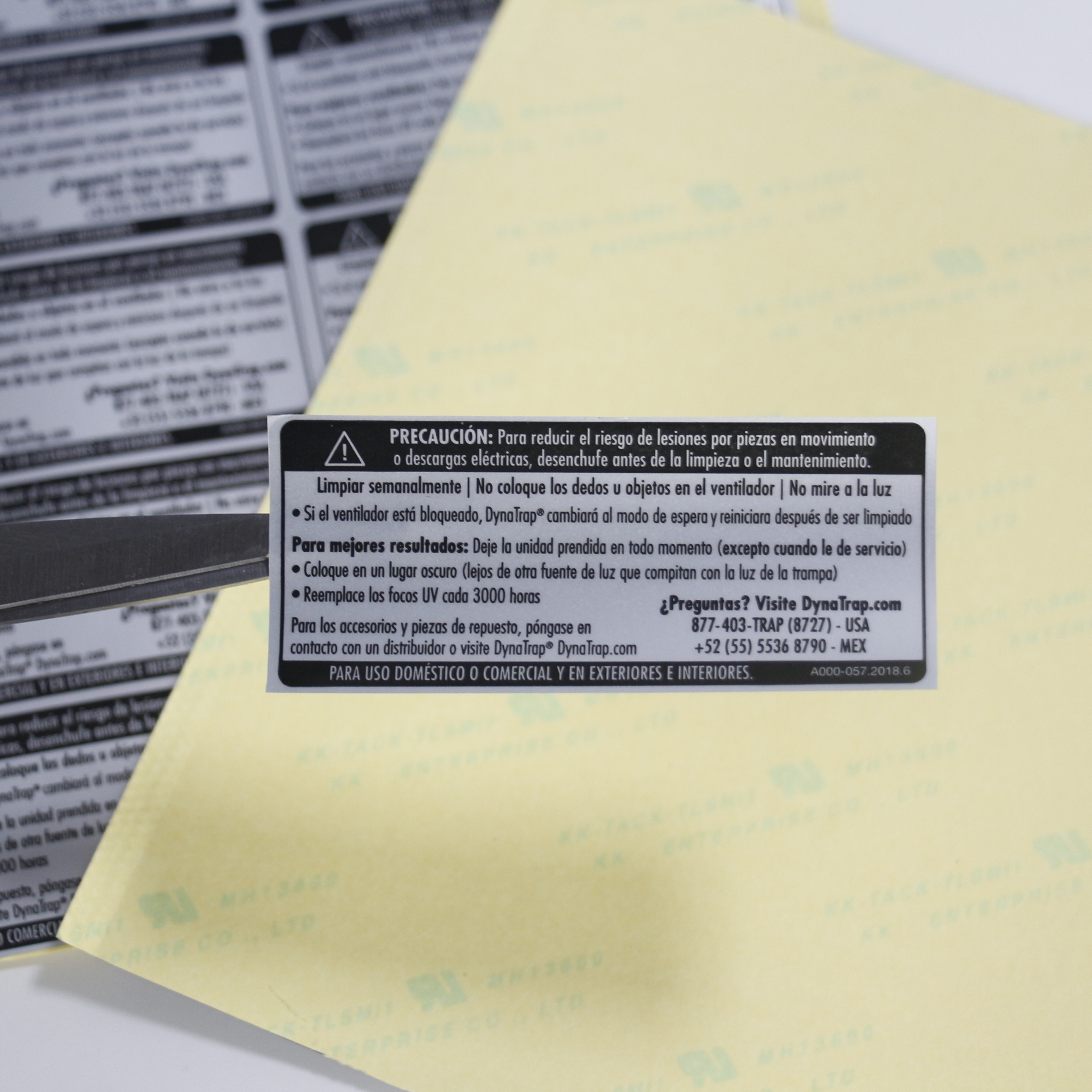 美规UL-CE认证-rohs标准-C0711-铭牌贴-耐高温标签-塑料件阻燃性能检测-哑银不干胶标签图片