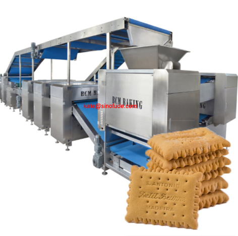 自动酥性韧性饼干生产线 全自动饼干生产机械