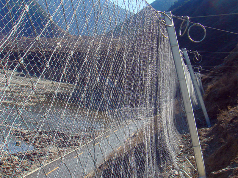 围山被动防护网 防落石边坡防护网 山体塌方防护网
