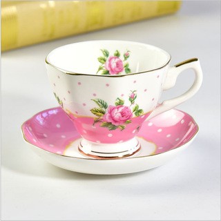 达美瓷业厂家批发陶瓷咖啡杯 定制下午茶杯  英式骨质瓷咖啡杯碟套装 英式咖啡杯碟图片