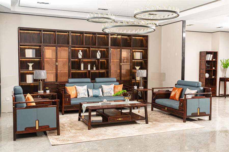 新中式红木沙发新中式红木家具怎么选择？重庆哪里买红木沙发便宜？