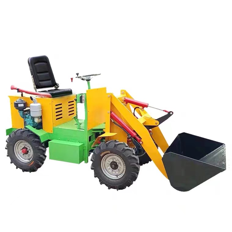 电动装载机山东泰诺小型电动铲车养殖农场用抓木机