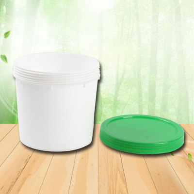 揭阳市塑料圆桶厂家食品级包装桶 环保PP化工塑料桶2L加厚乳胶桶涂料桶密封塑料圆桶