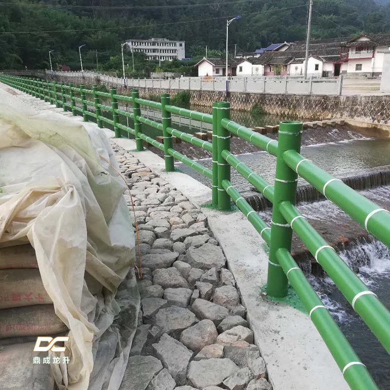 水泥仿竹护栏3D款式景区 公园新农村建设护栏