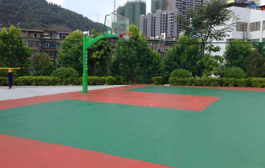 山东淄博篮球场地坪厂家、篮球场地坪工程施工方案、潍坊篮球场地坪多少钱一平