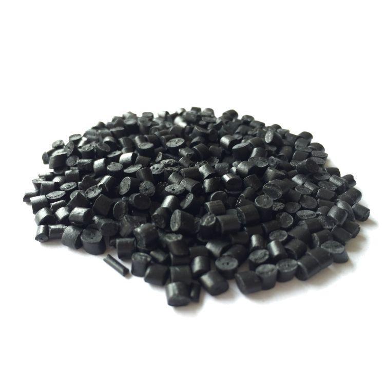 黑色高光PS塑胶原料 碳黑导电PS粒子 导电抗静电聚苯乙烯颗粒