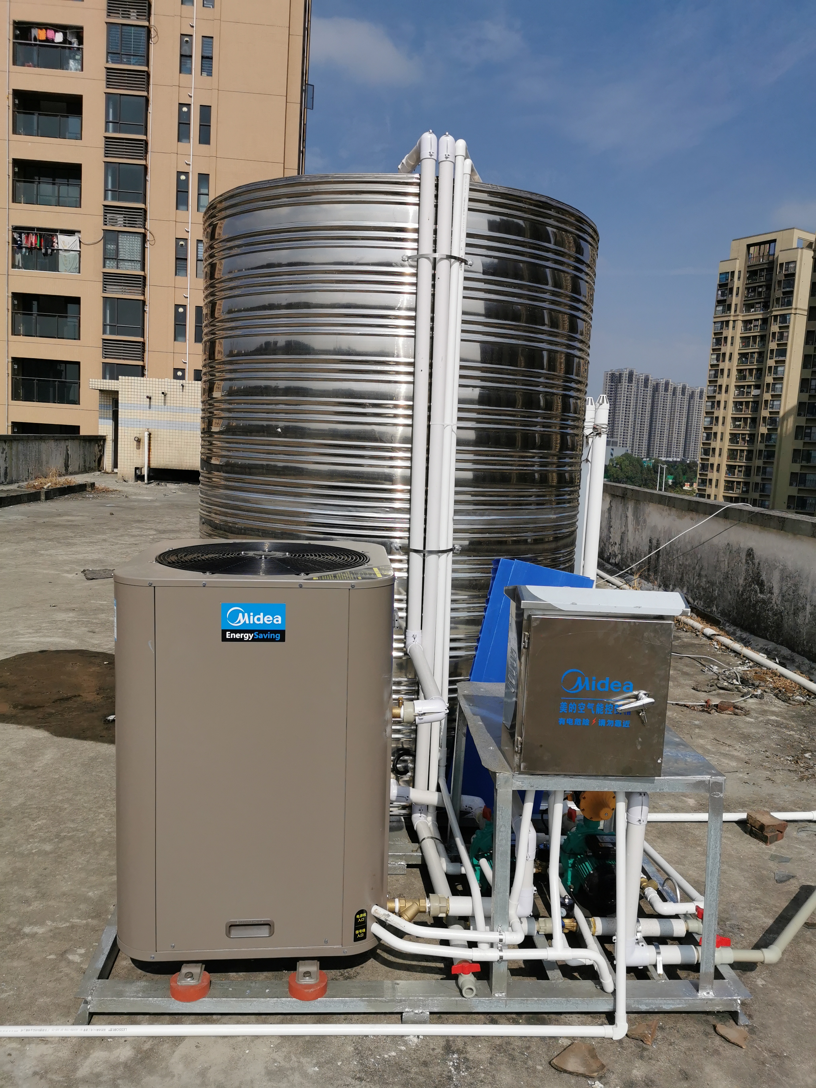 空气能热泵热水器 家用商用10吨 水循环氟循环