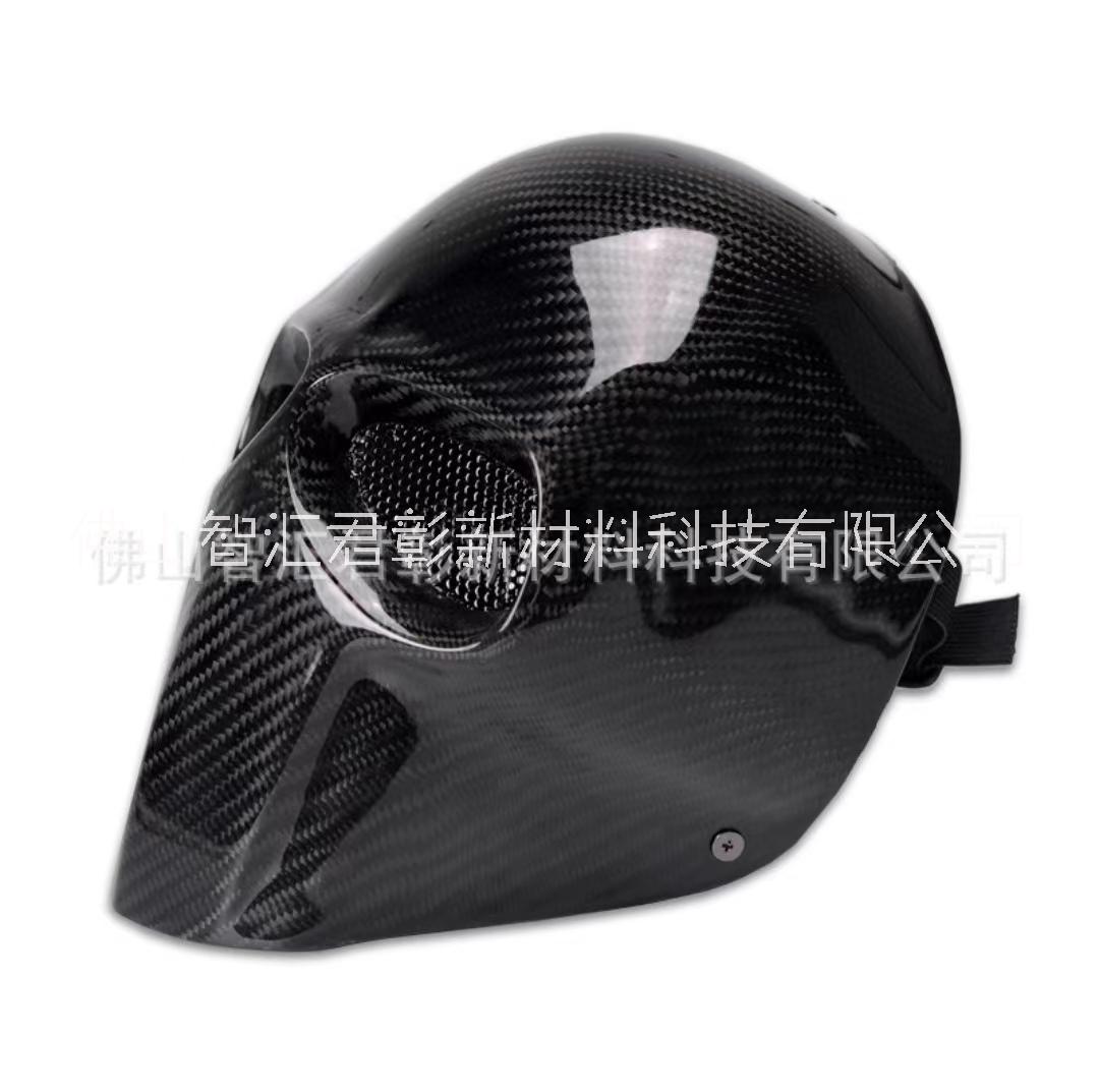 碳纤维头盔超轻耐用机车爱好者新潮时尚男女通用工厂直销 碳纤维超轻耐用头盔