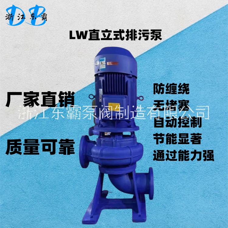 25LW8-22-1.1KW 直立式排污泵无堵塞污水杂质泵
