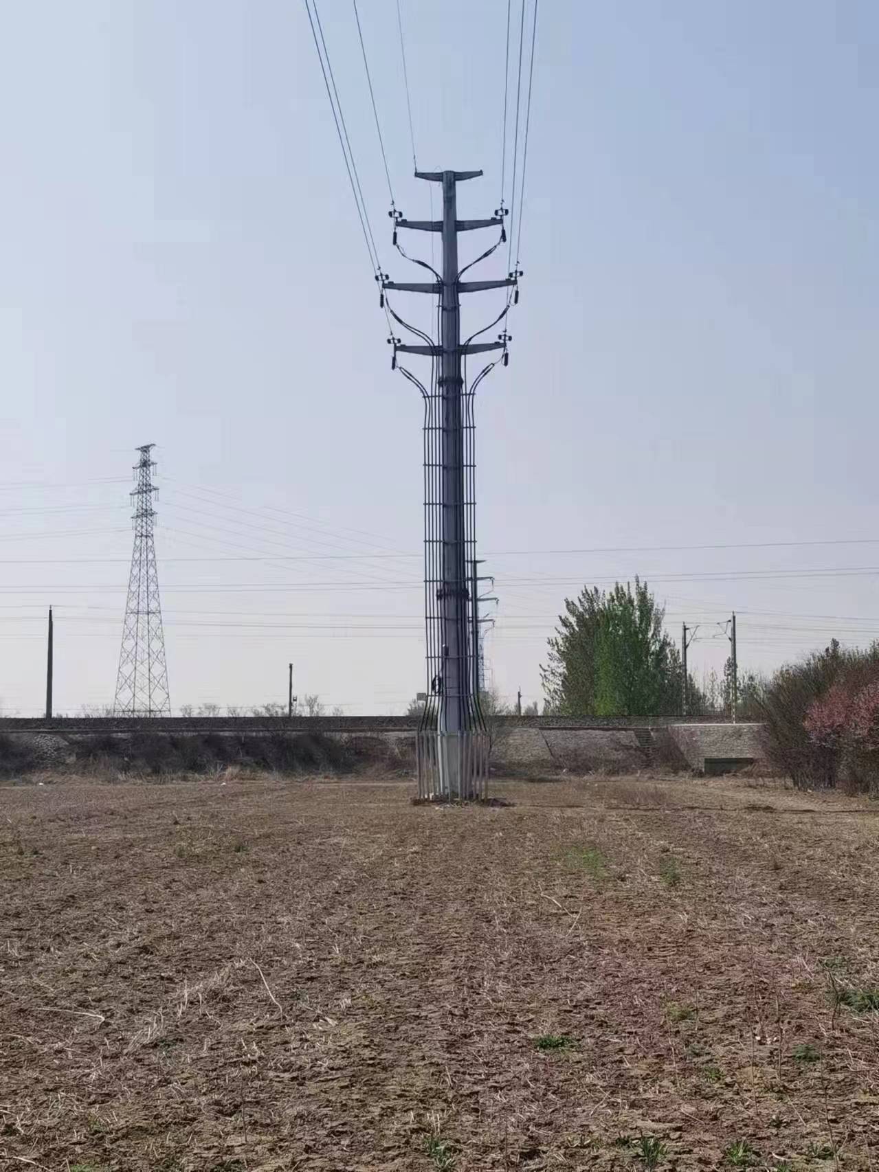 绍兴  10kv电力钢管塔 35kv电力钢管杆