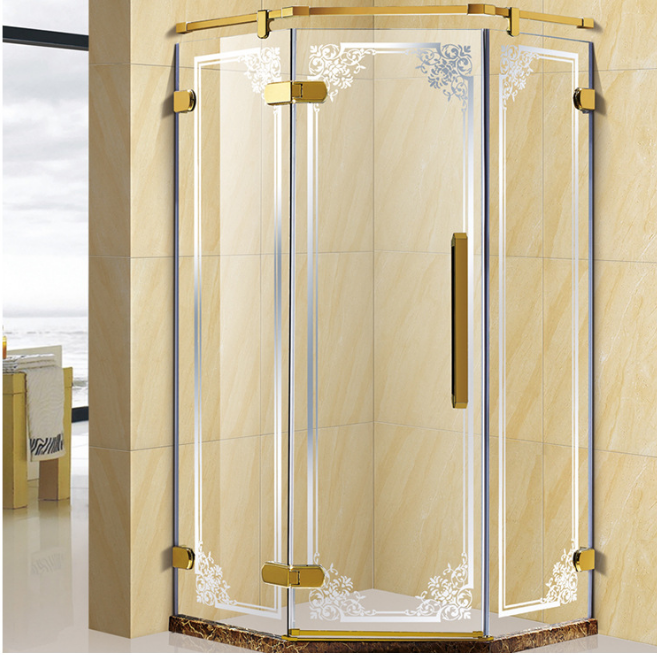 广东酒店公寓简易淋浴房厂家定制 304不锈钢卫生间浴室玻璃隔断图片