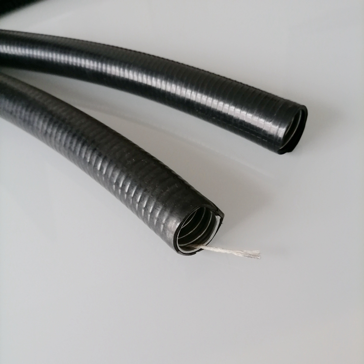 平包塑金属软管 PVC绝缘金属电缆护套 耐高温蛇皮管8-100mm 平包塑金属软管图片