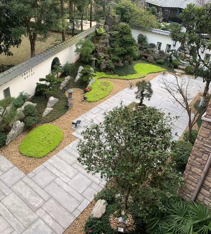 景观设计工程 别墅庭院花园设计 住宅小区院子室外绿化 花境植物图片