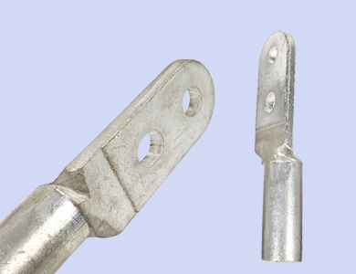 DTLQ钎焊双孔铜铝鼻子 焊接过渡接线端子 铜铝接头线耳