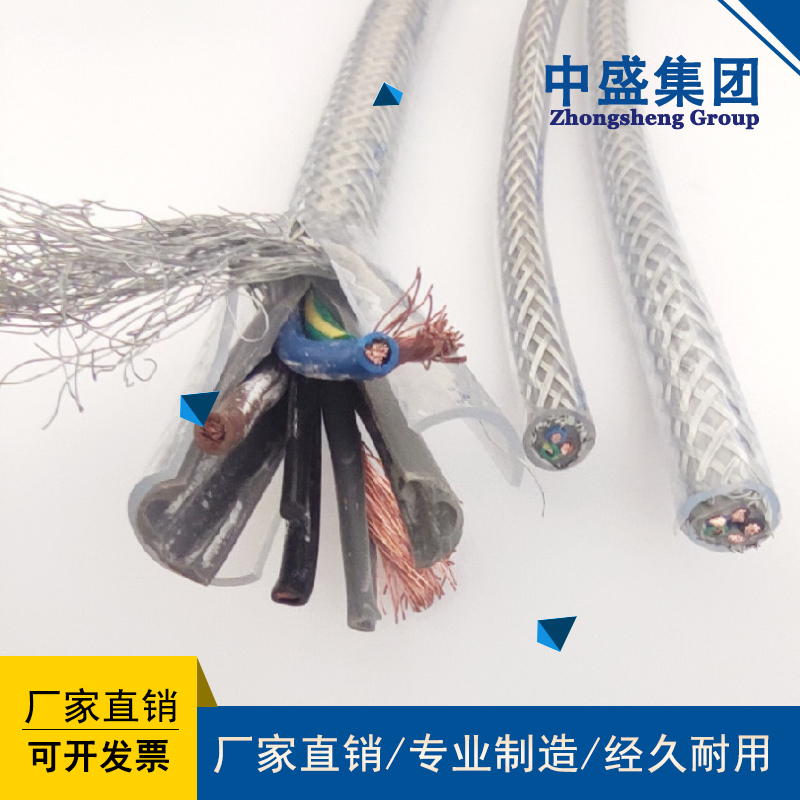 透明氟塑料玻璃丝编织耐高温电缆 KNHBFR 450/750V 1*120图片